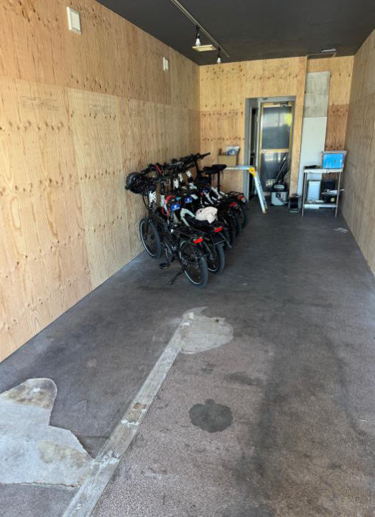 Park diagonally — 斜めに駐輪